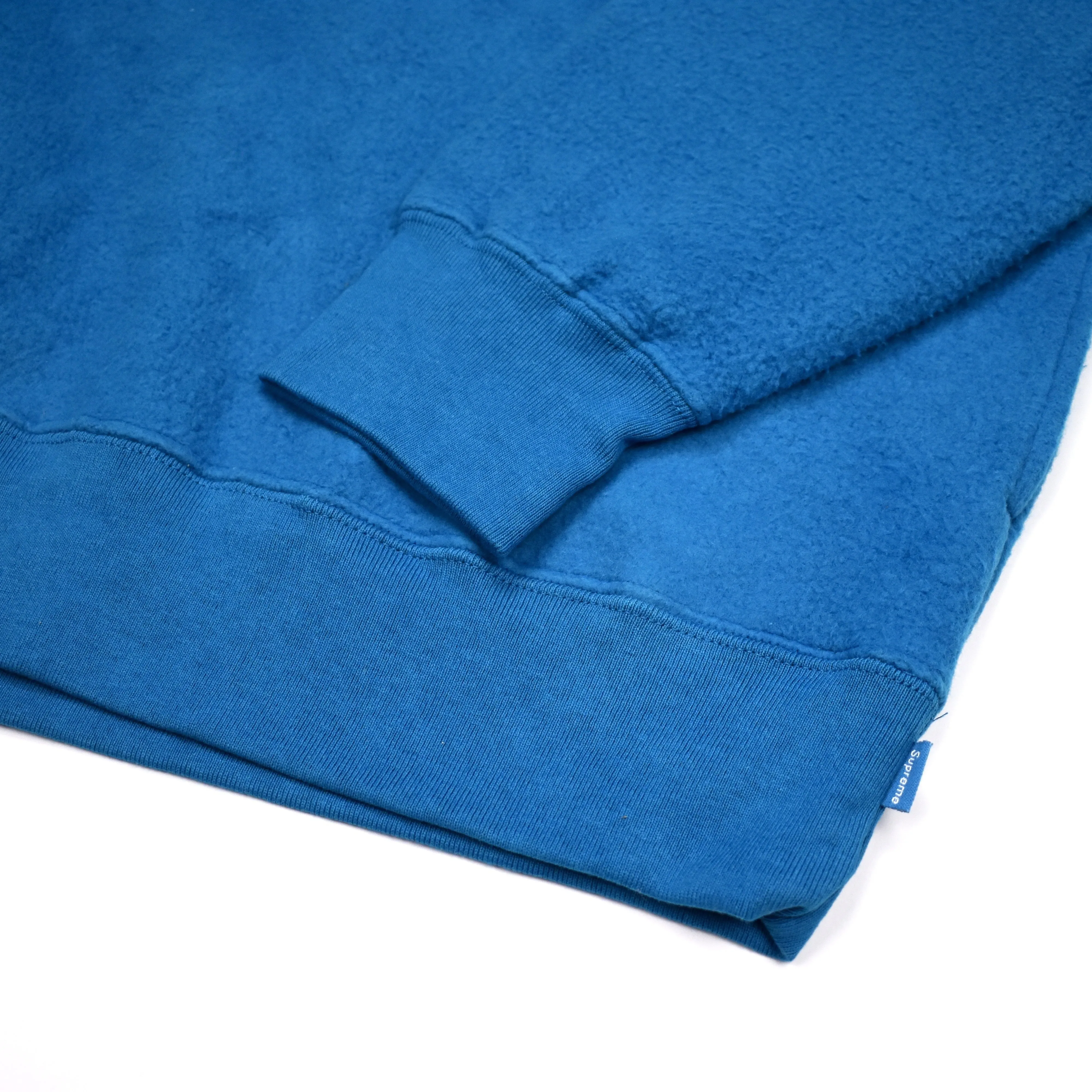 Supreme - Aqua Reverse Fleece Logo Hoodie