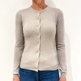 Taupe Cashmere Cardigan Small