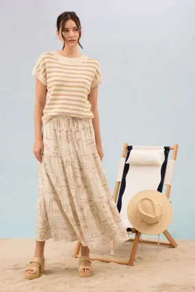 The Bay Khaki Stripe Pullover