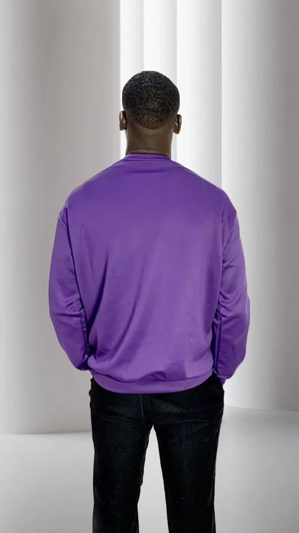 The Brume Map Of Africa Sweatshirt Jumper in Purple
