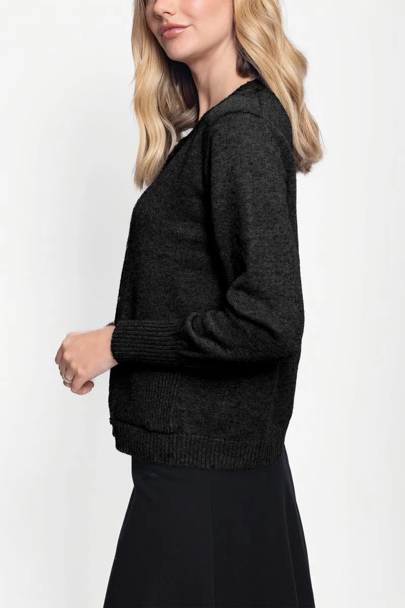 ZOA CARDIGAN (BLACK)