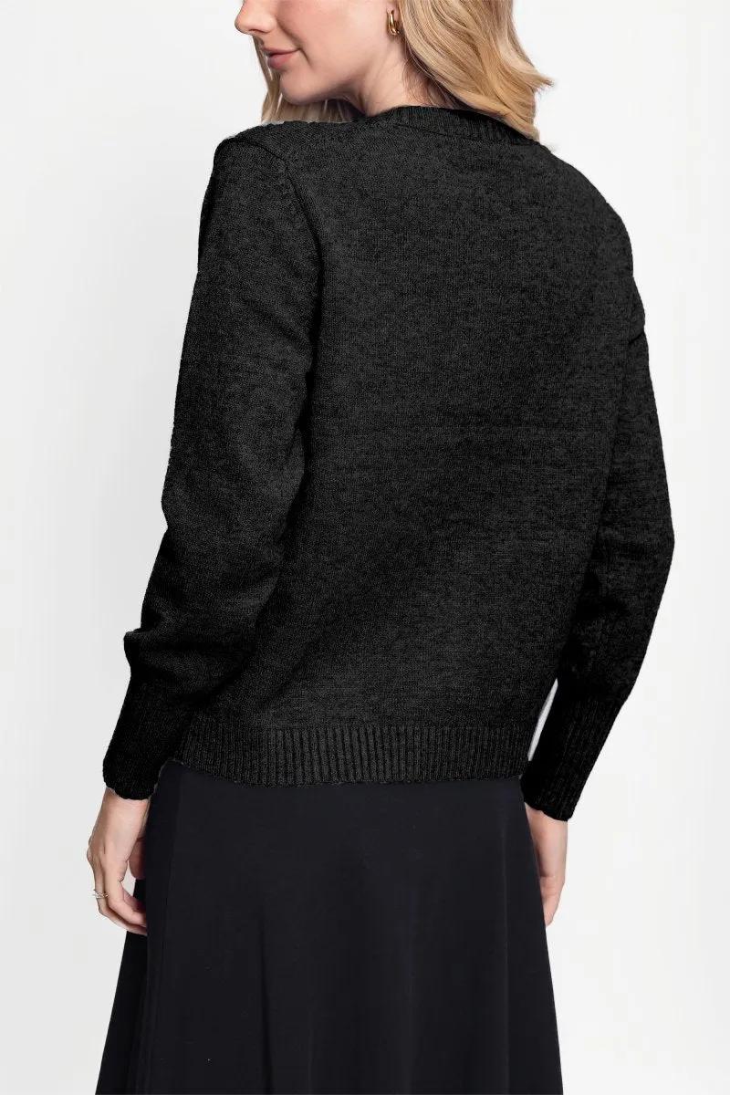 ZOA CARDIGAN (BLACK)